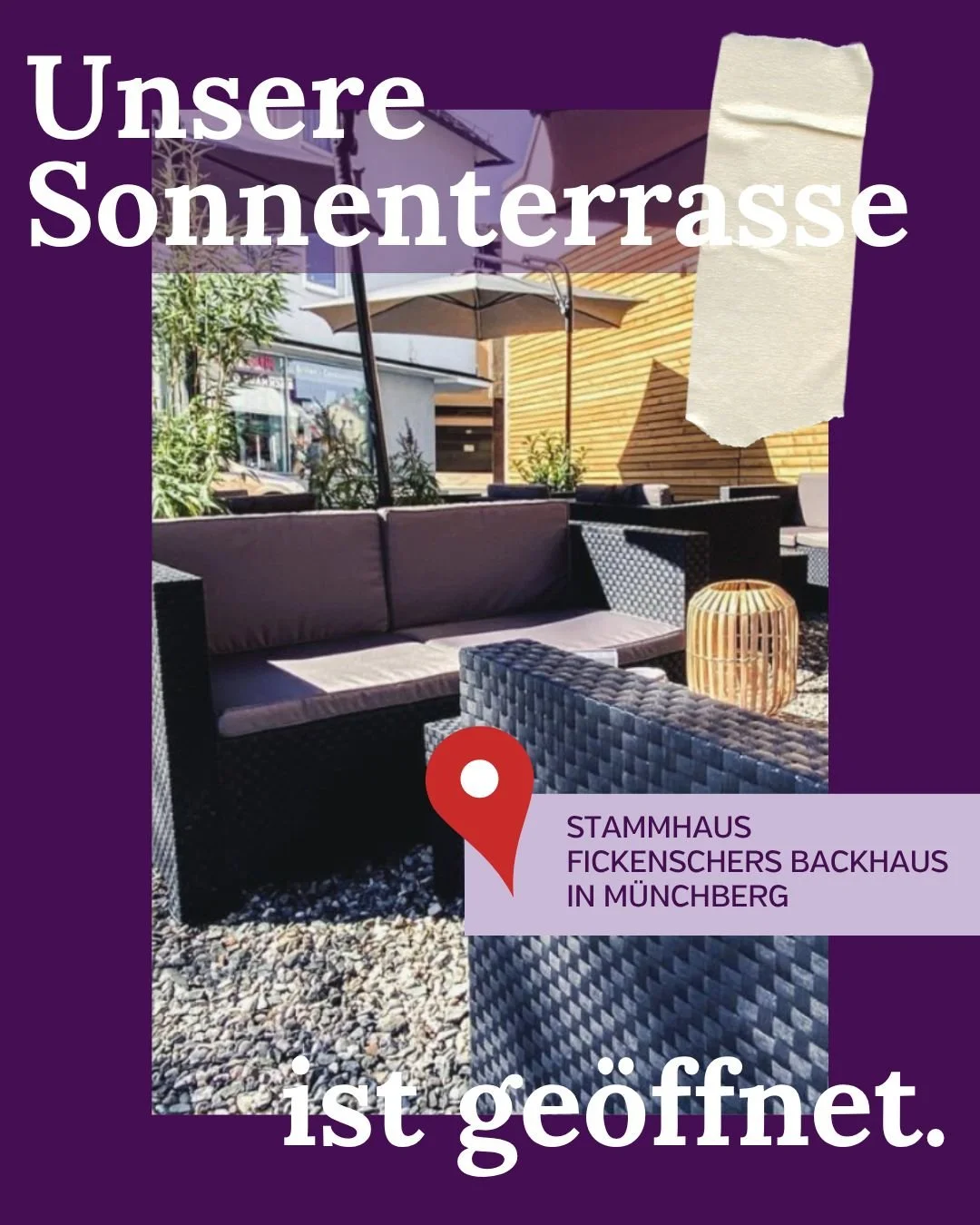 Unsere Sonnenterrasse am Stammhaus in M&uuml;nchberg ist ge&ouml;ffnet! ☀️

Bei diesem traumhaften Wetter kann man schon den ersten Hauch von Sommer sp&uuml;ren. Was gibt es da Sch&ouml;neres, als drau&szlig;en Platz zu nehmen und die Sonne bei einem