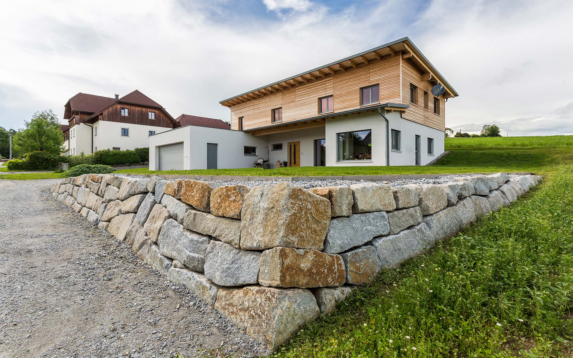 Einfamilienhaus nahe Bad Leonfelden kurz vor Fertigstellung Baufirma Kapl