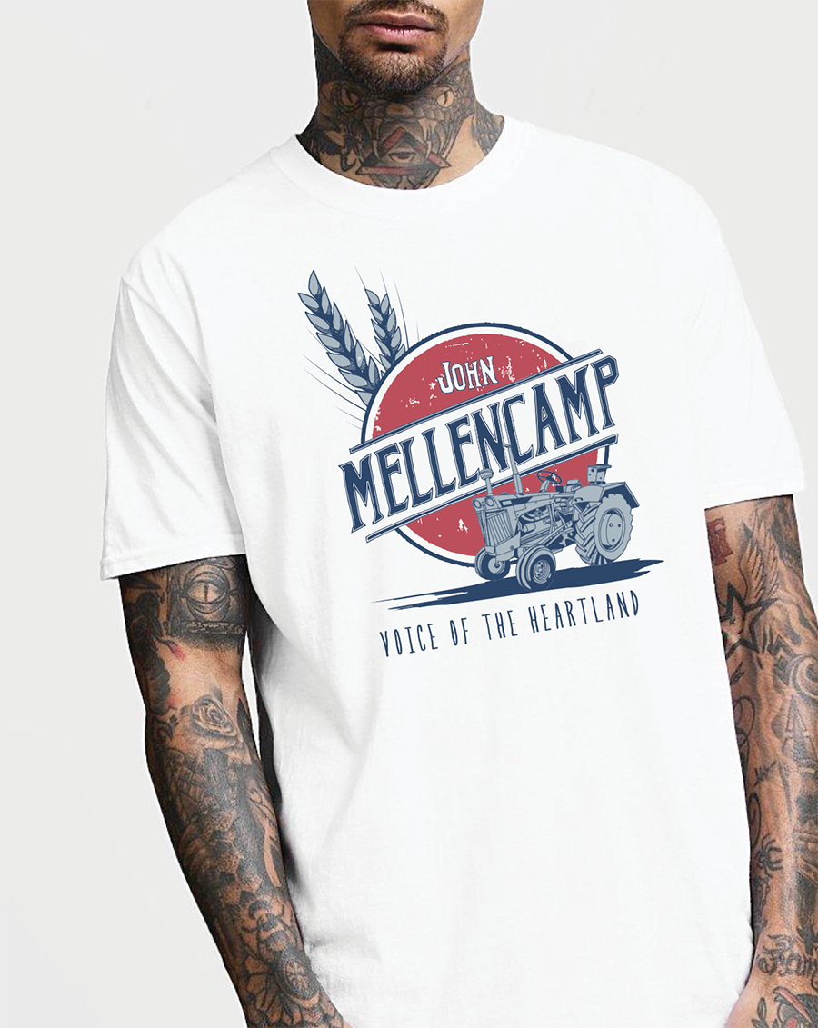 A collaborative piece with artist Andrew Spear. Commissioned T-shirt design for John Mellencamp.