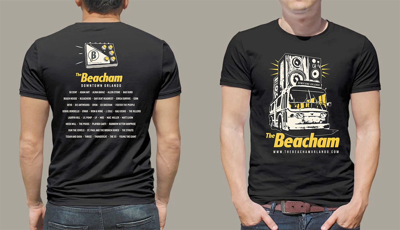 T-shirt design for The Beach