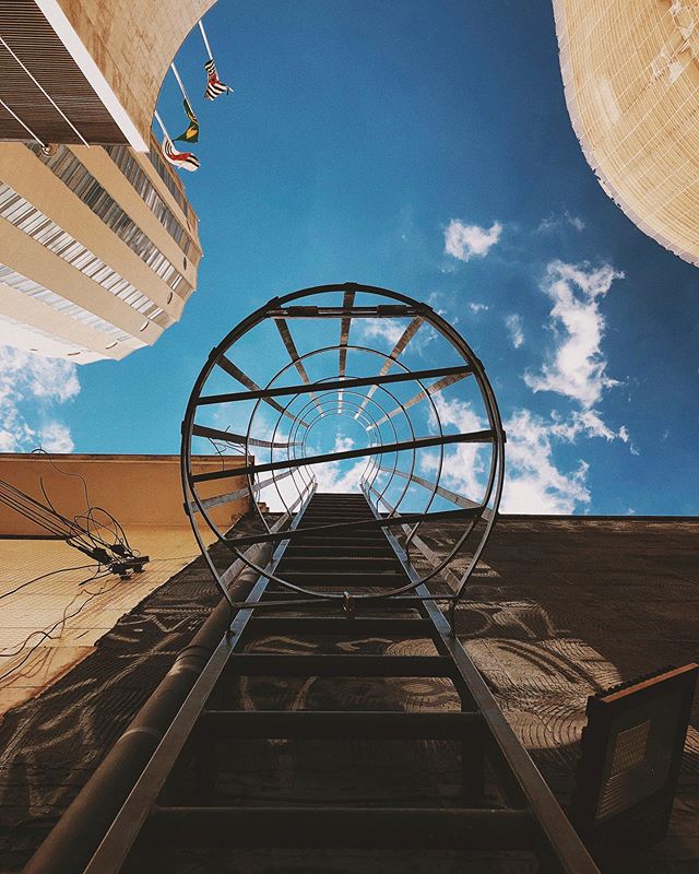 Look up.