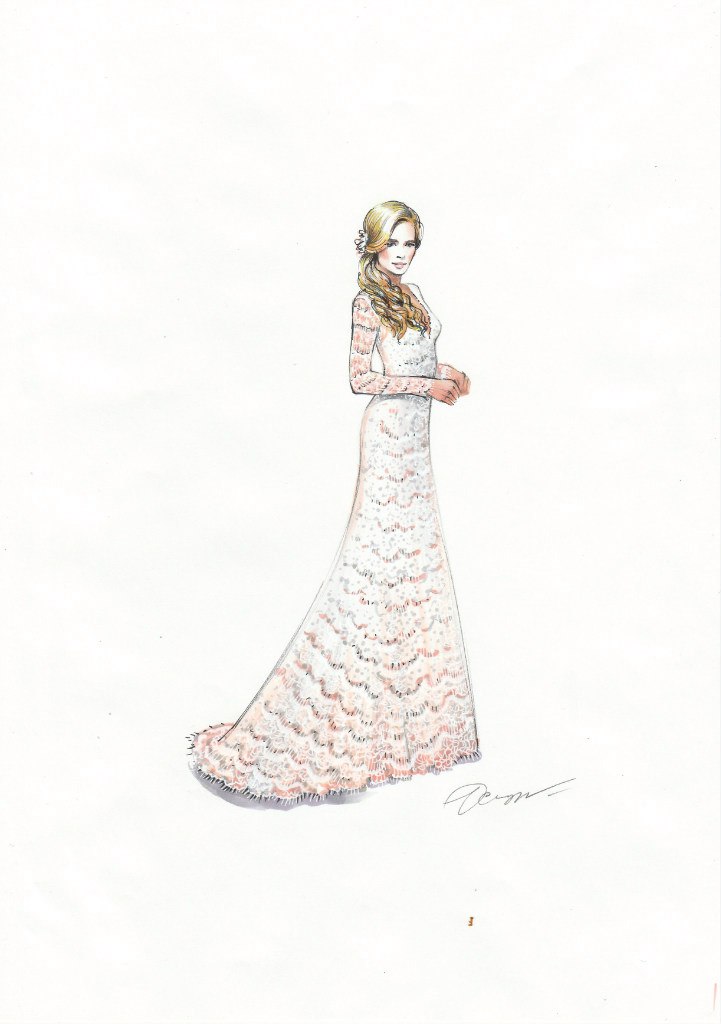 My drawings for danish designer Rikke Gudnitz