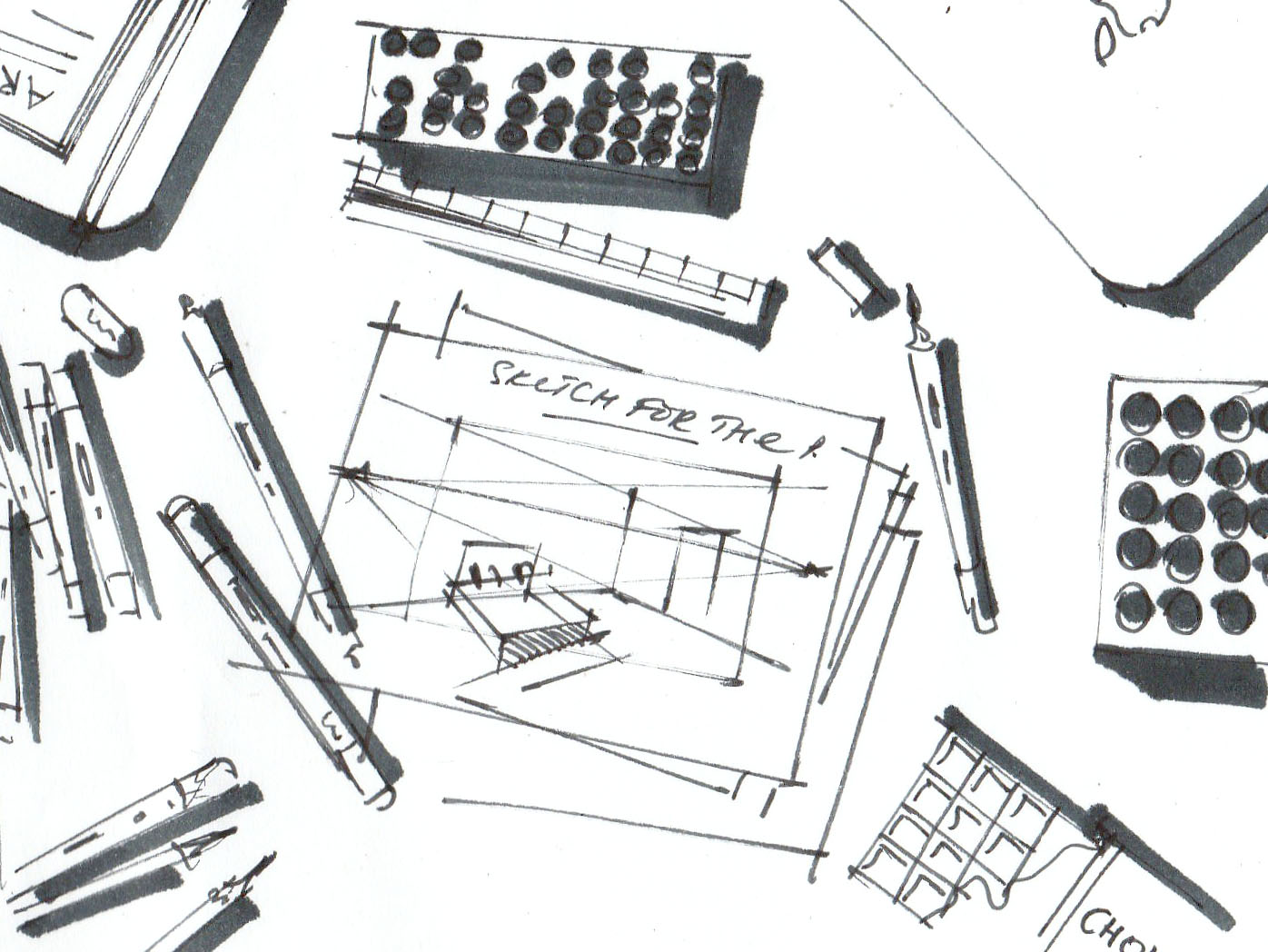 Beginner's Guide: Markers for Interior Sketching-->