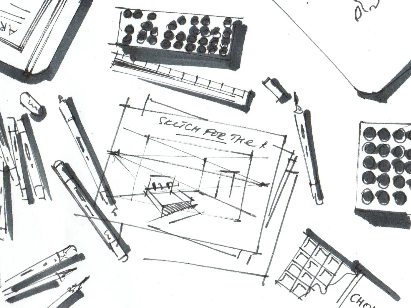 My 10 rules of interior sketching