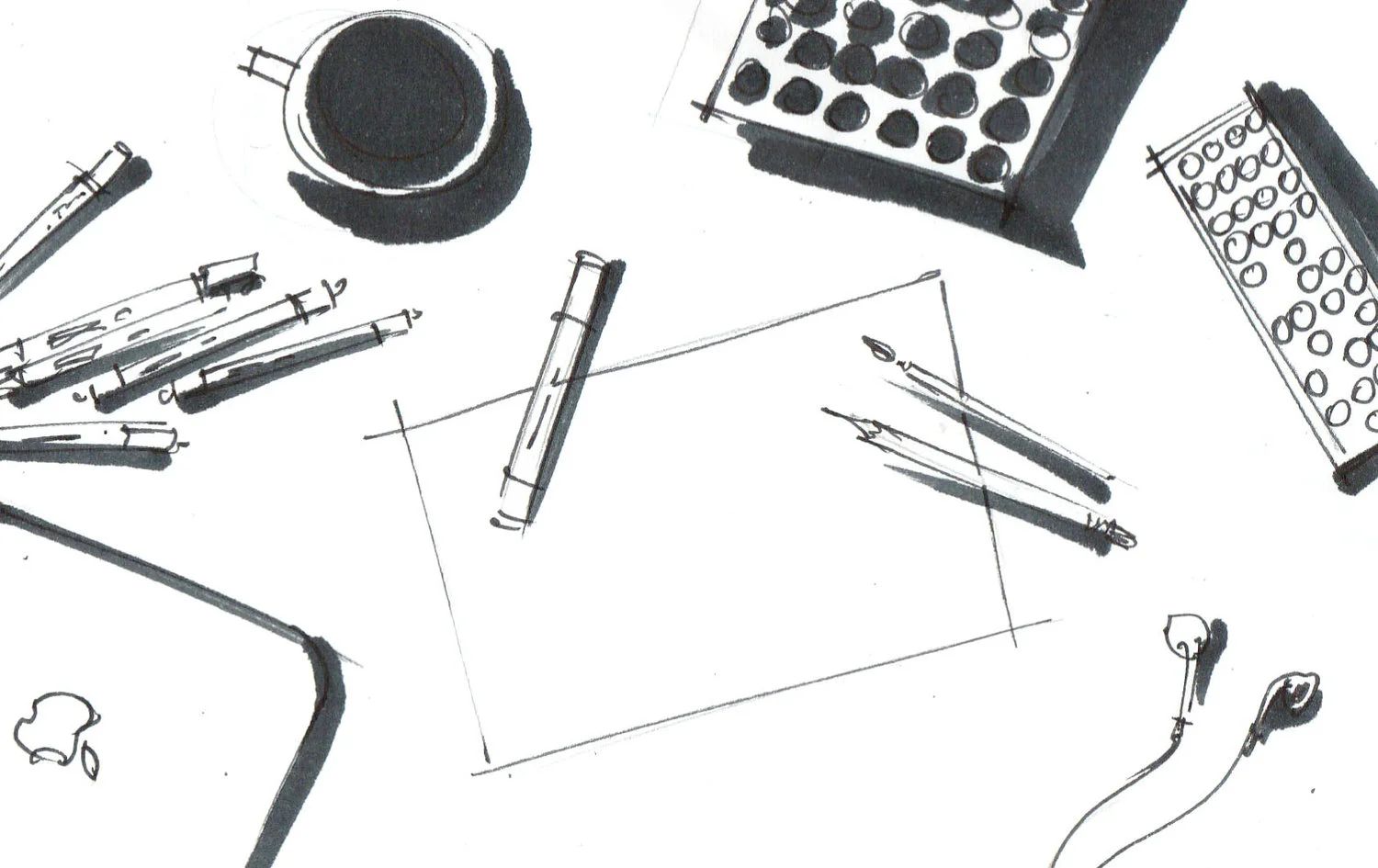 What is sketching and the 4 most popular types of it