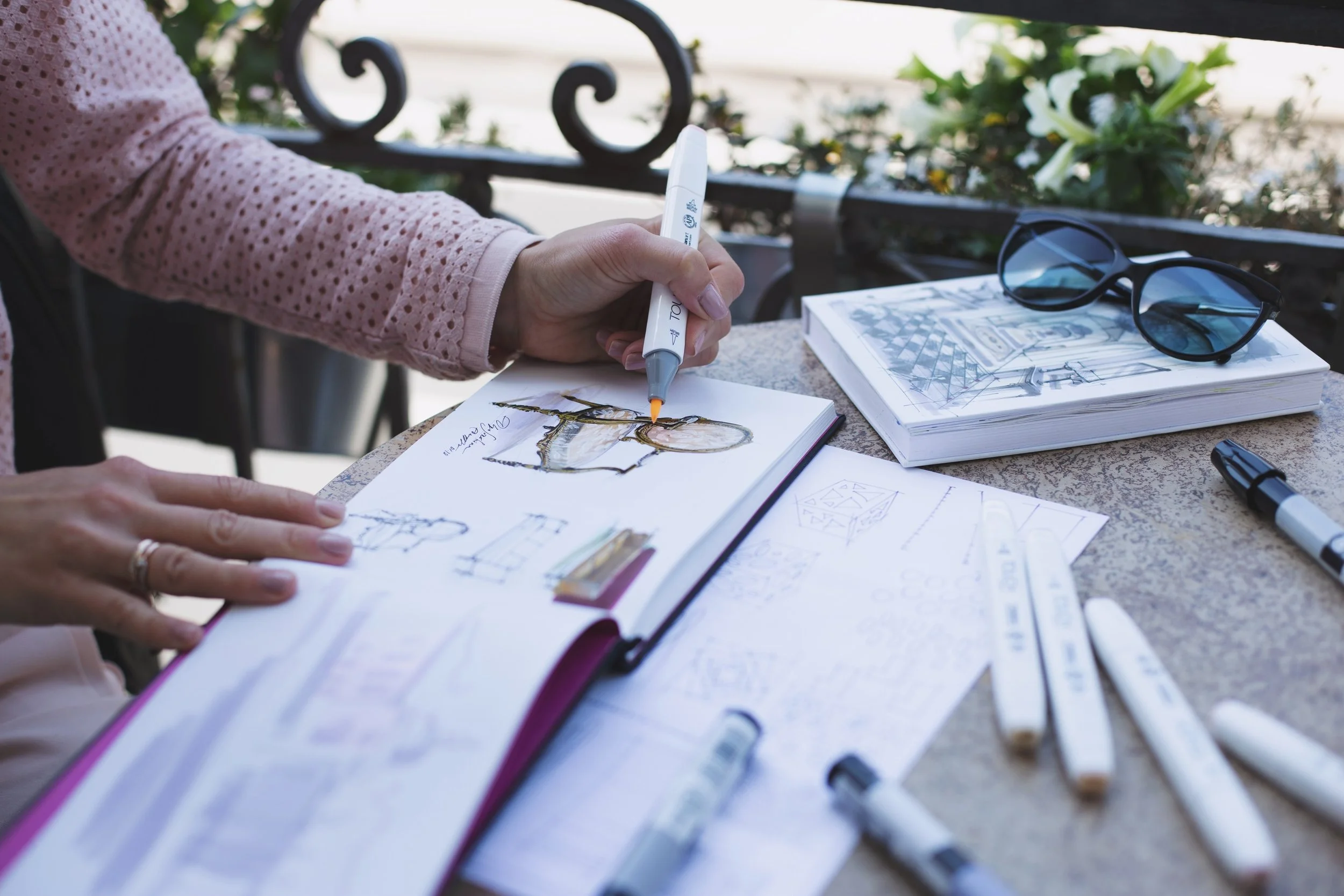 Мои любимые наборы маркеров с Амазон для интерьерного скетчинга