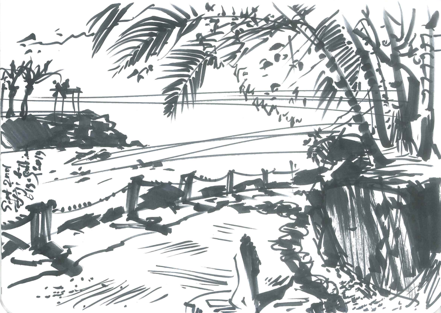 Скетчинг в гамаке на Фиджи и концепция "slow living"