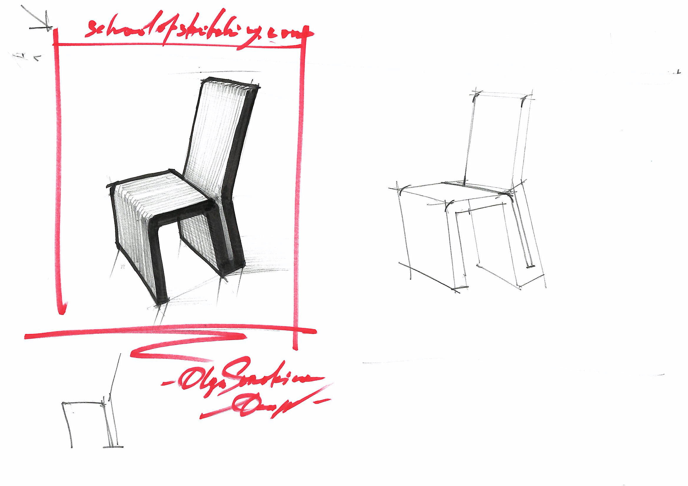 frank ghery chair sketch drawing.JPG