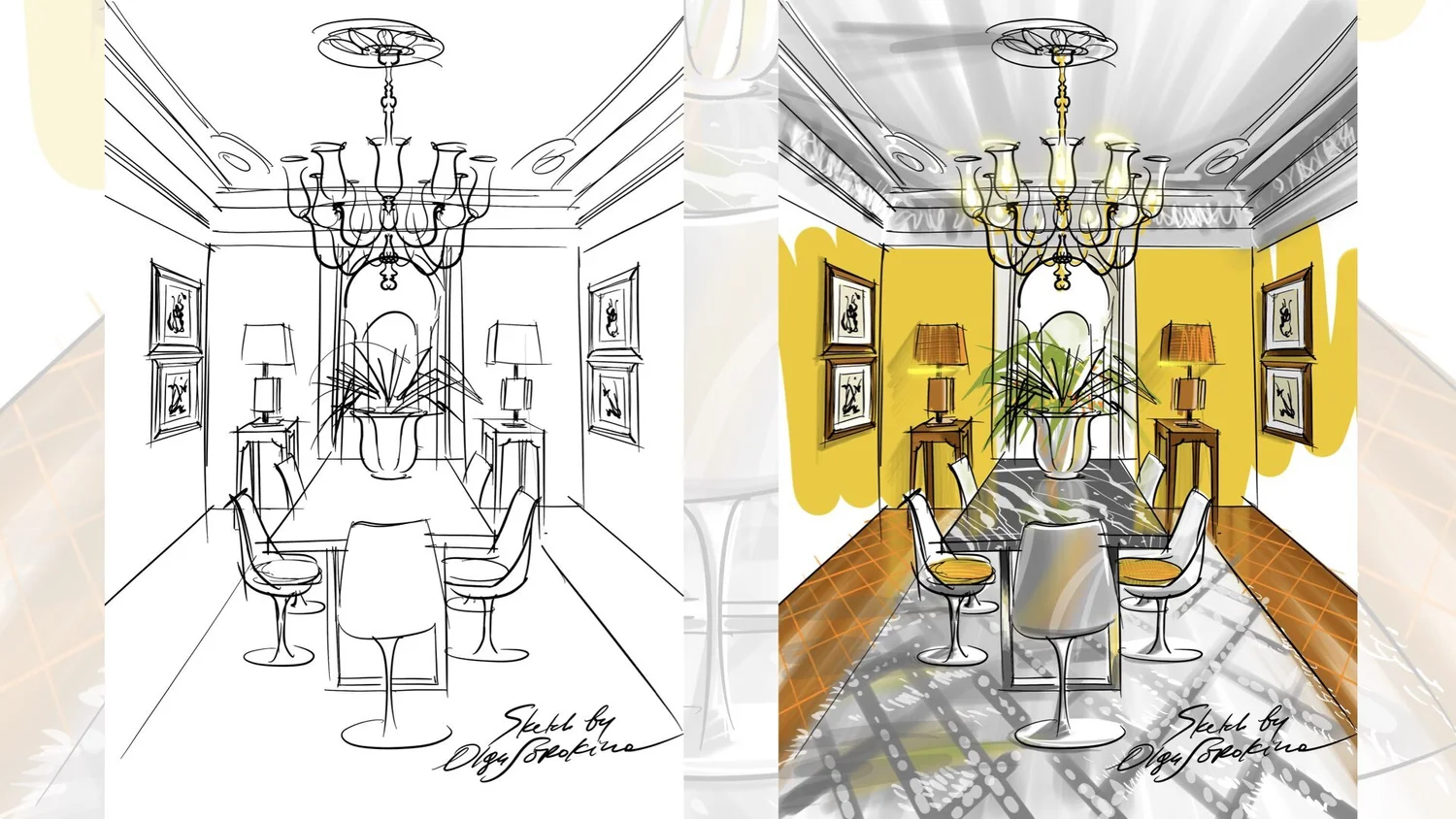 Online sketching courses for interior designers — School of Sketching ...