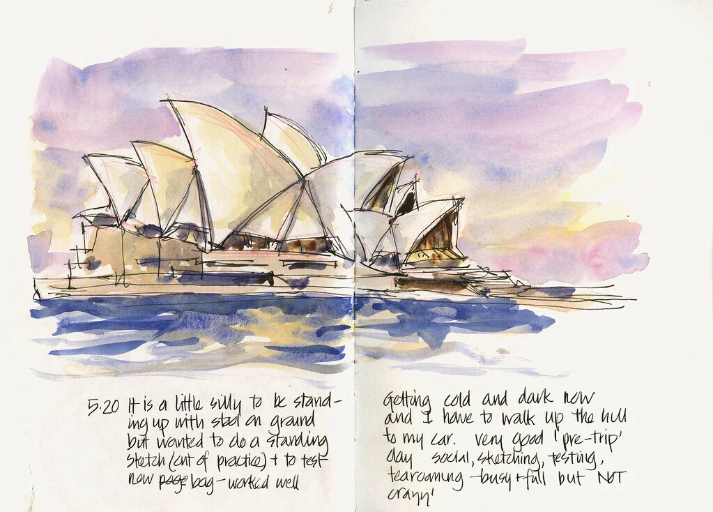 Interview #8 with Liz Steel, a non-stop urban sketcher from Sydney