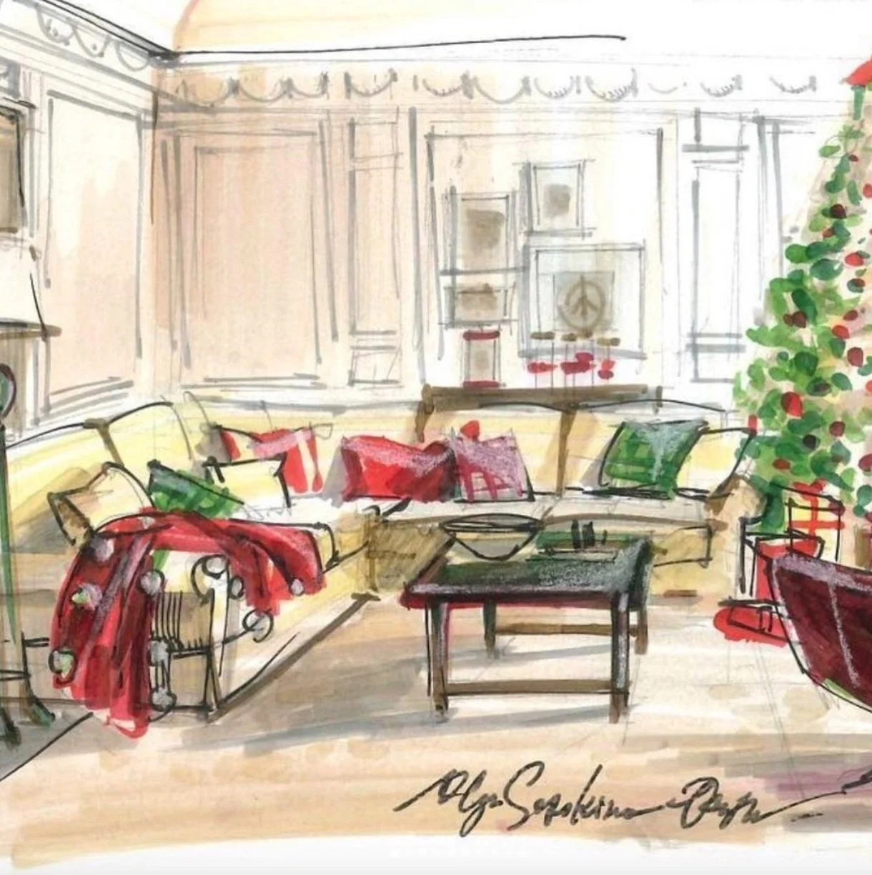 Christmas Gift Guide for Creatives: 10+ Original Gift Ideas + Drawing a Christmas Martini Card Tutorial