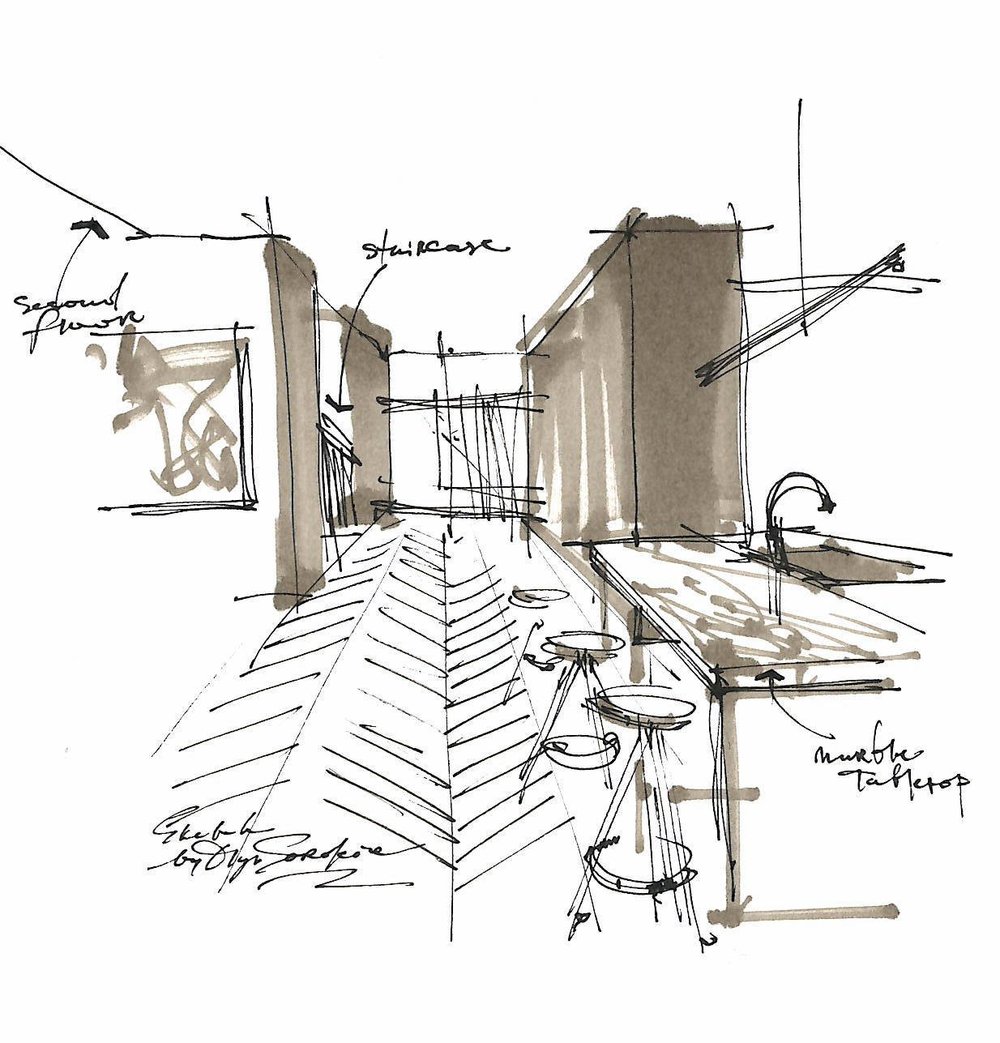 My project for course: Expressive Architectural Sketching with Colored  Markers