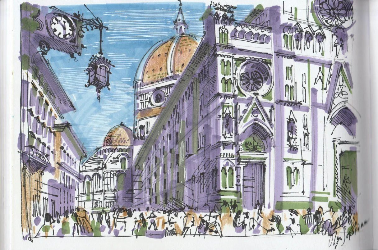 The short story "You're in Florence"