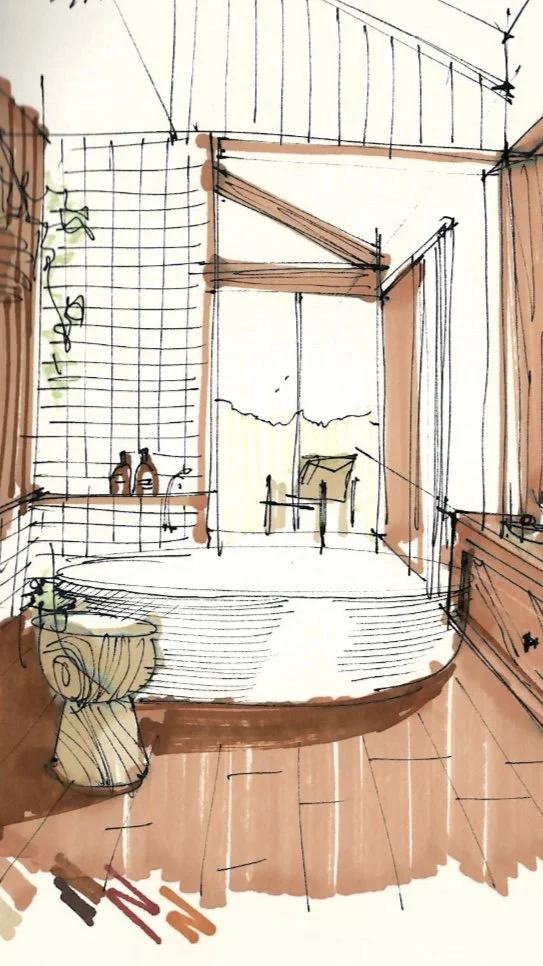 Interior Sketching Series: A Recap of My 1-,2-,3-Point Perspective Demos