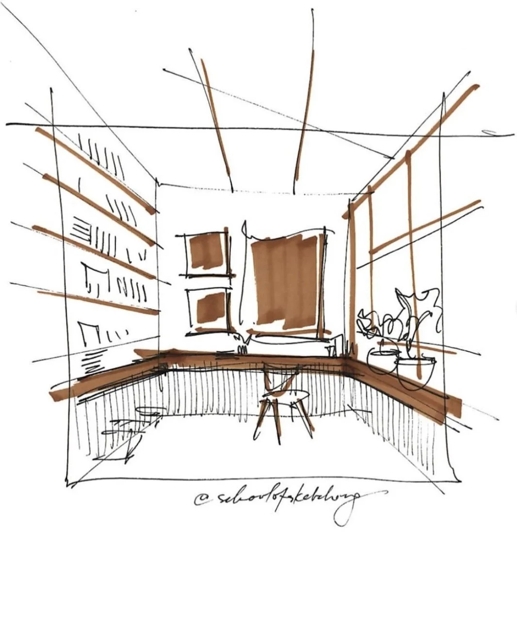 How to Draw Interiors Fast?