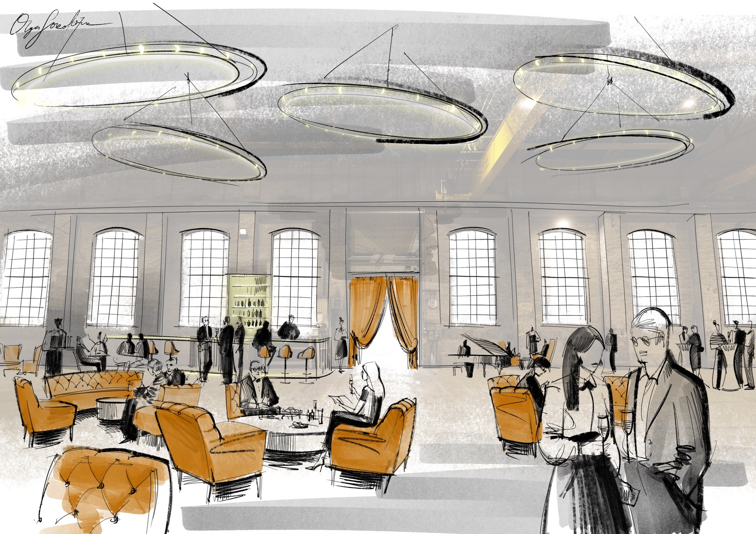 Theatre Interior Sketching in Procreate: Behind the Scenes of My 2025 Norwegian Project