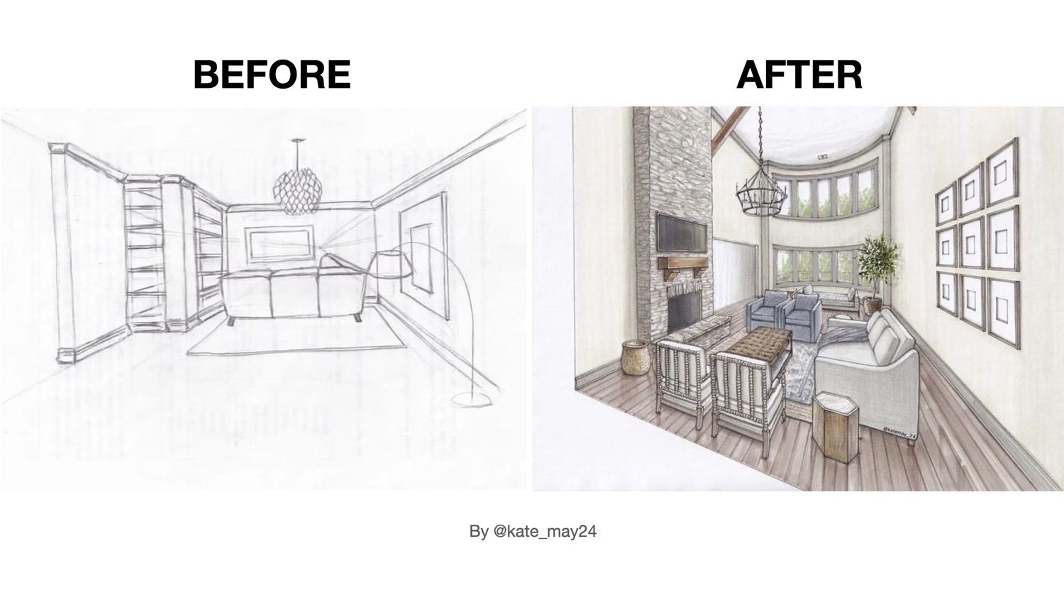 Bedroom furniture interior. Room line sketch drawing. Home Indoor design.  Perspective of a interior space Stock Vector Image & Art - Alamy