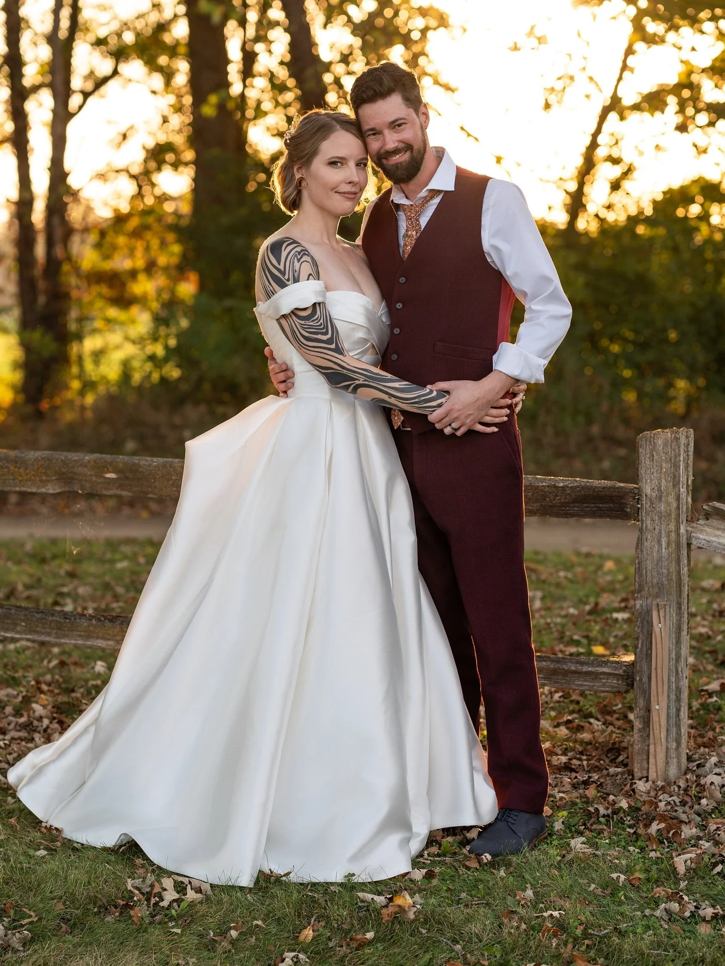 Their vows. 
Their friend&rsquo;s speeches. 
Just WOW. 
It was meaningful just to witness it - and we had the privilege to capture it as well. 🥰 

#weddingphotography #weddingphotographer #weddings #autumnwedding #michiganwedding