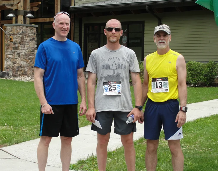 Congratulations to the top 3 finishers at the 1st Annual Run/Walk for Wellness 5k held at Sinnemahoning State Park on May 17, 2015. Pictured left to right are Steve Erway – 2nd place, Jeff Brown - 1st place, and Bill Daly - 3rd place.