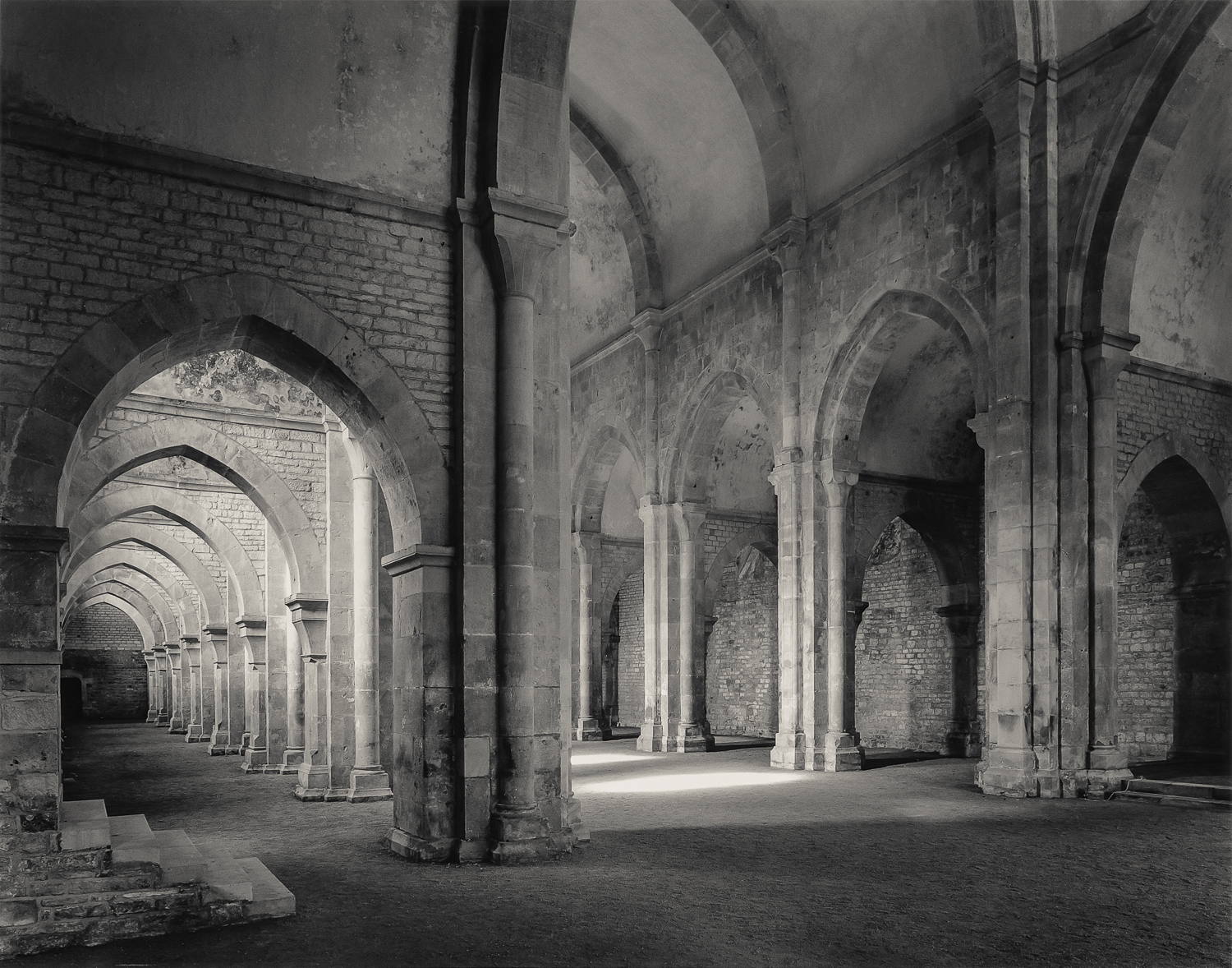 South Aisle and Nave Looking West, Fontenay, 1990