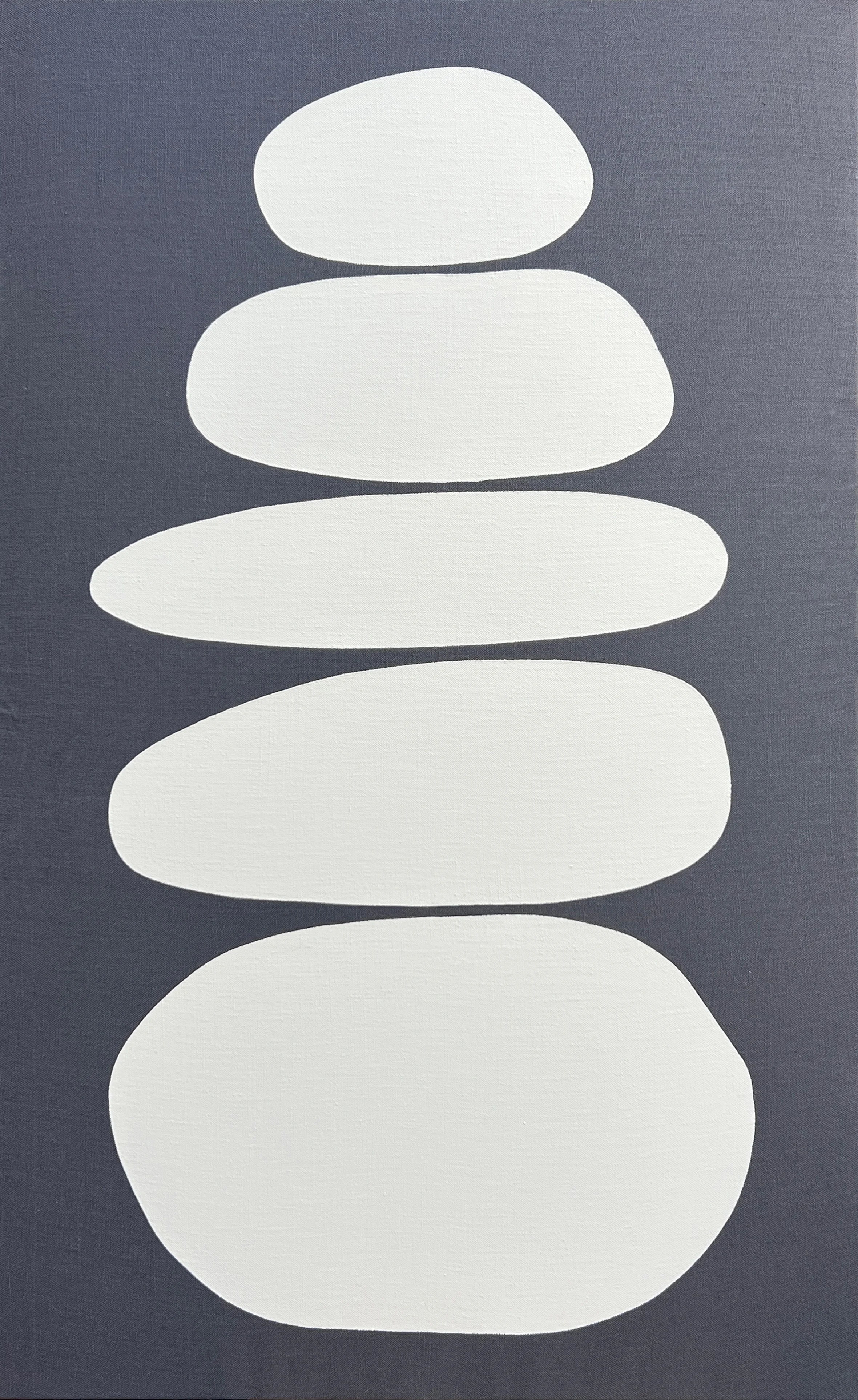 30x48 Cairn on Raw Charcoal Linen $4000.jpg