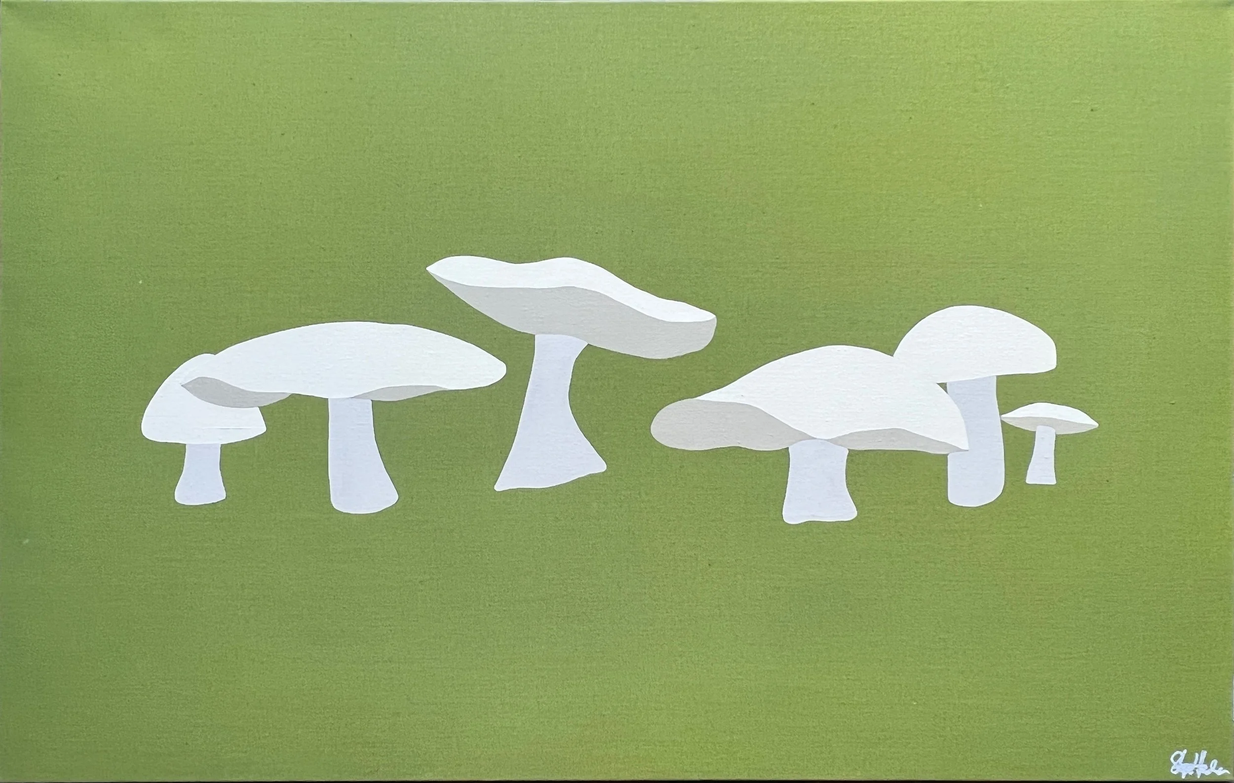 30x52 Mushrooms on Moss , framed in wood, $5000.jpeg