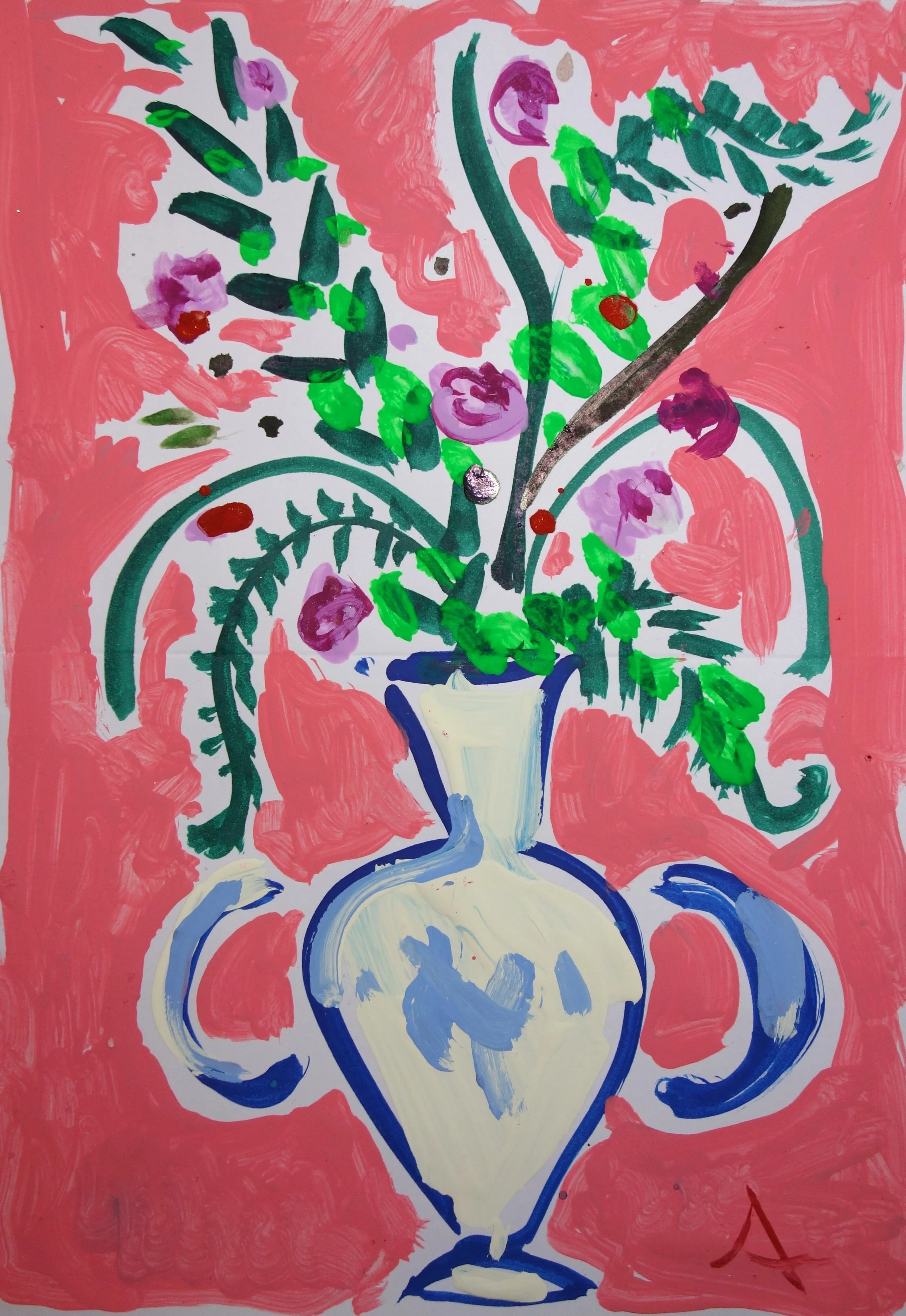 Amanda Johnson_Field Flowers_7x10_mixed medium on watercolor paper_2026.JPG