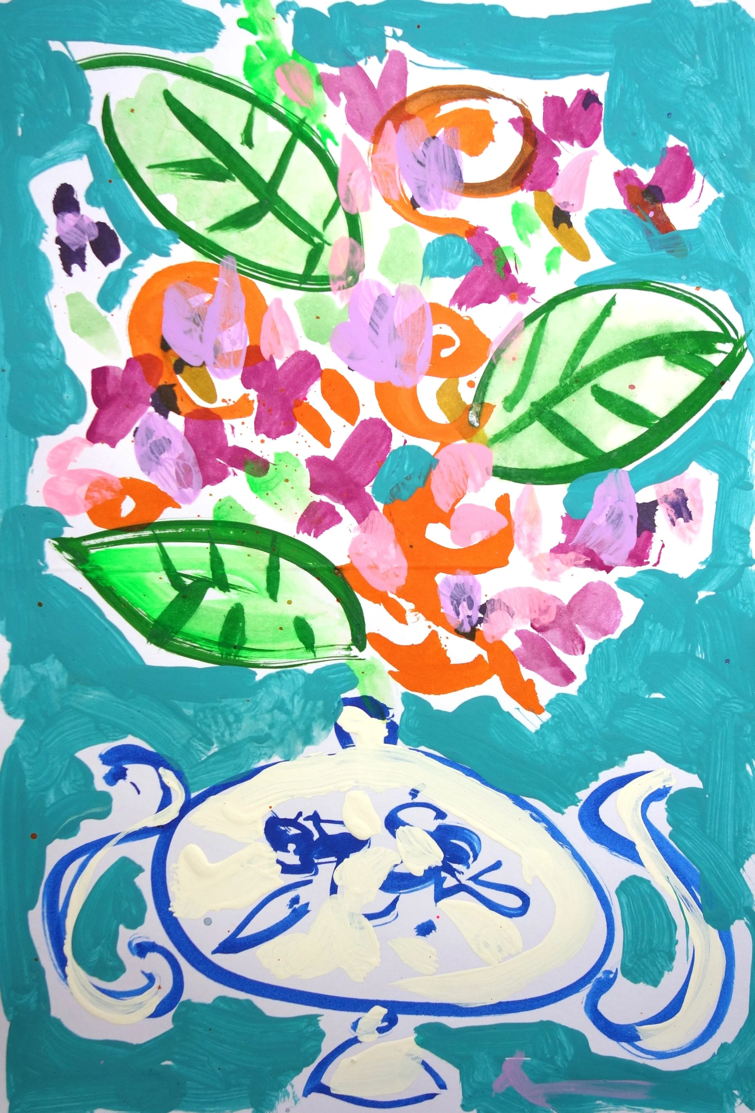 Amanda Johnson_Mid Summer Delights_7x10_mixed medium on watercolor paper_2026.JPG