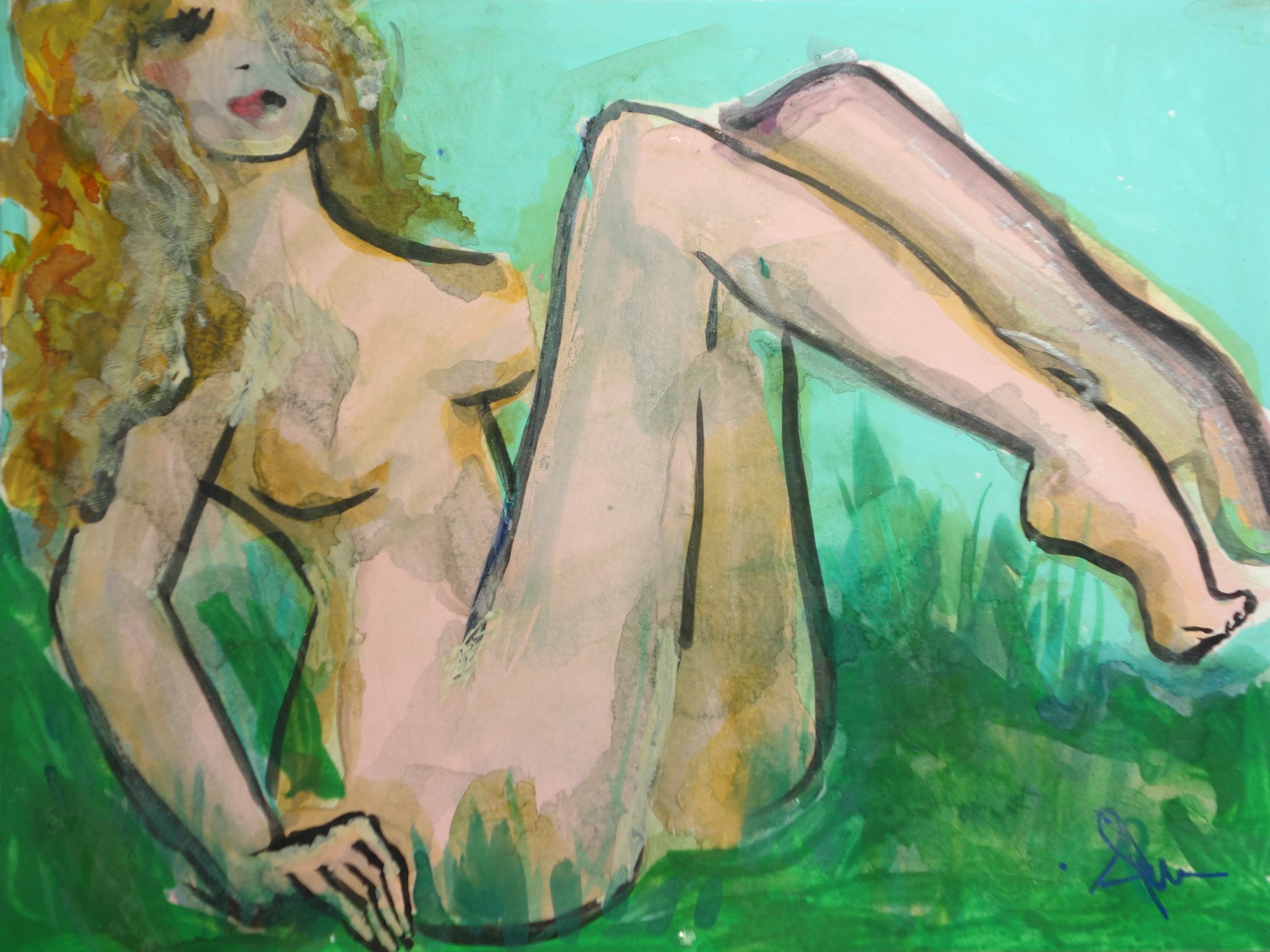 Amanda Johnson_On Dry Land_6x8_mixed medium on watercolor paper_2026.JPG