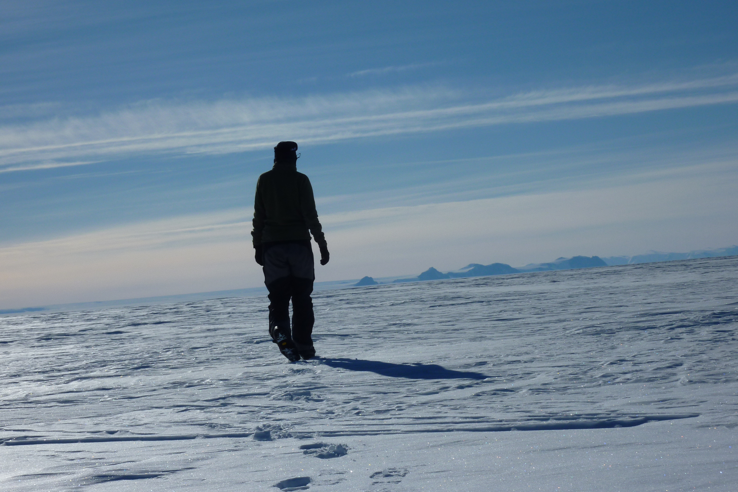 Alone in Antarctica with Thiels in the distance.JPG