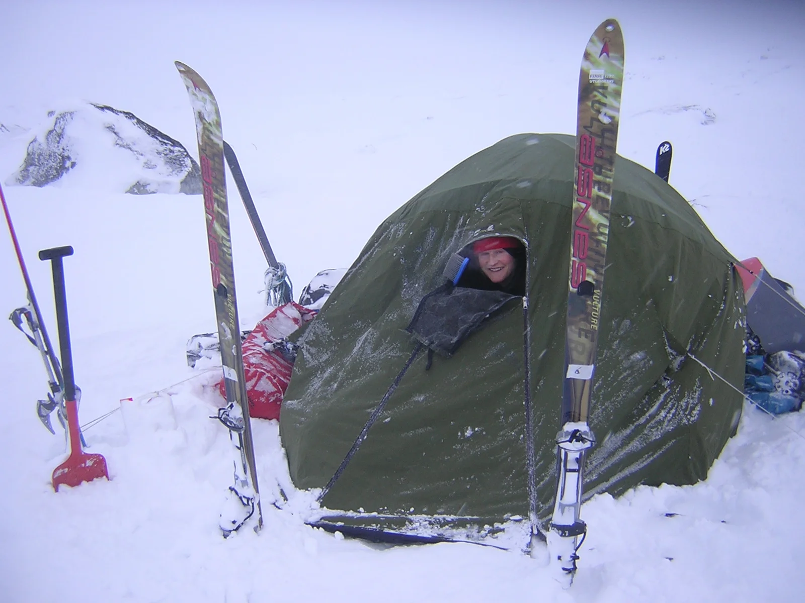 Camping on the frozen lake at Finse, Hardangervidda, Norway.JPG