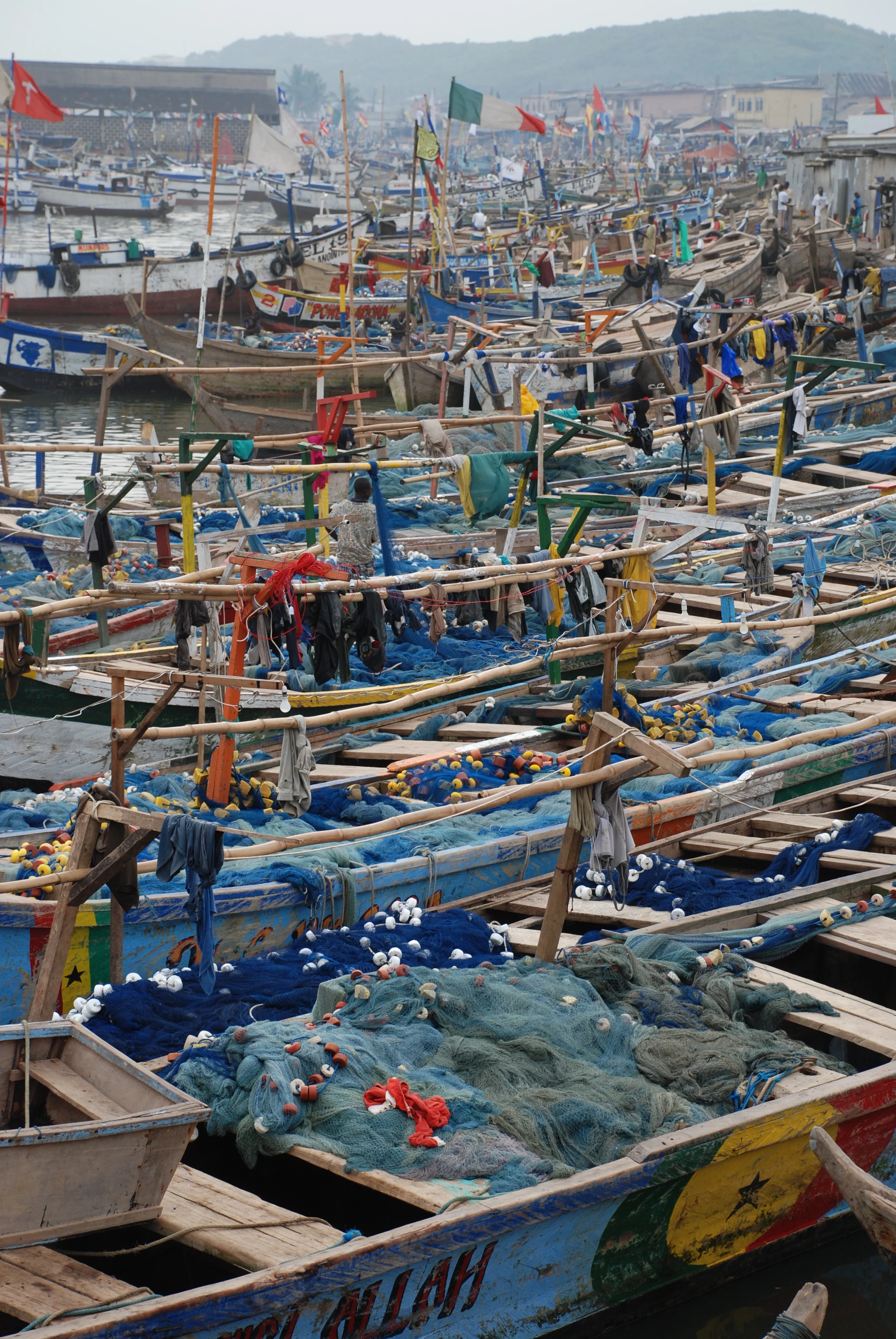 Fishing boats, Ghana.JPG