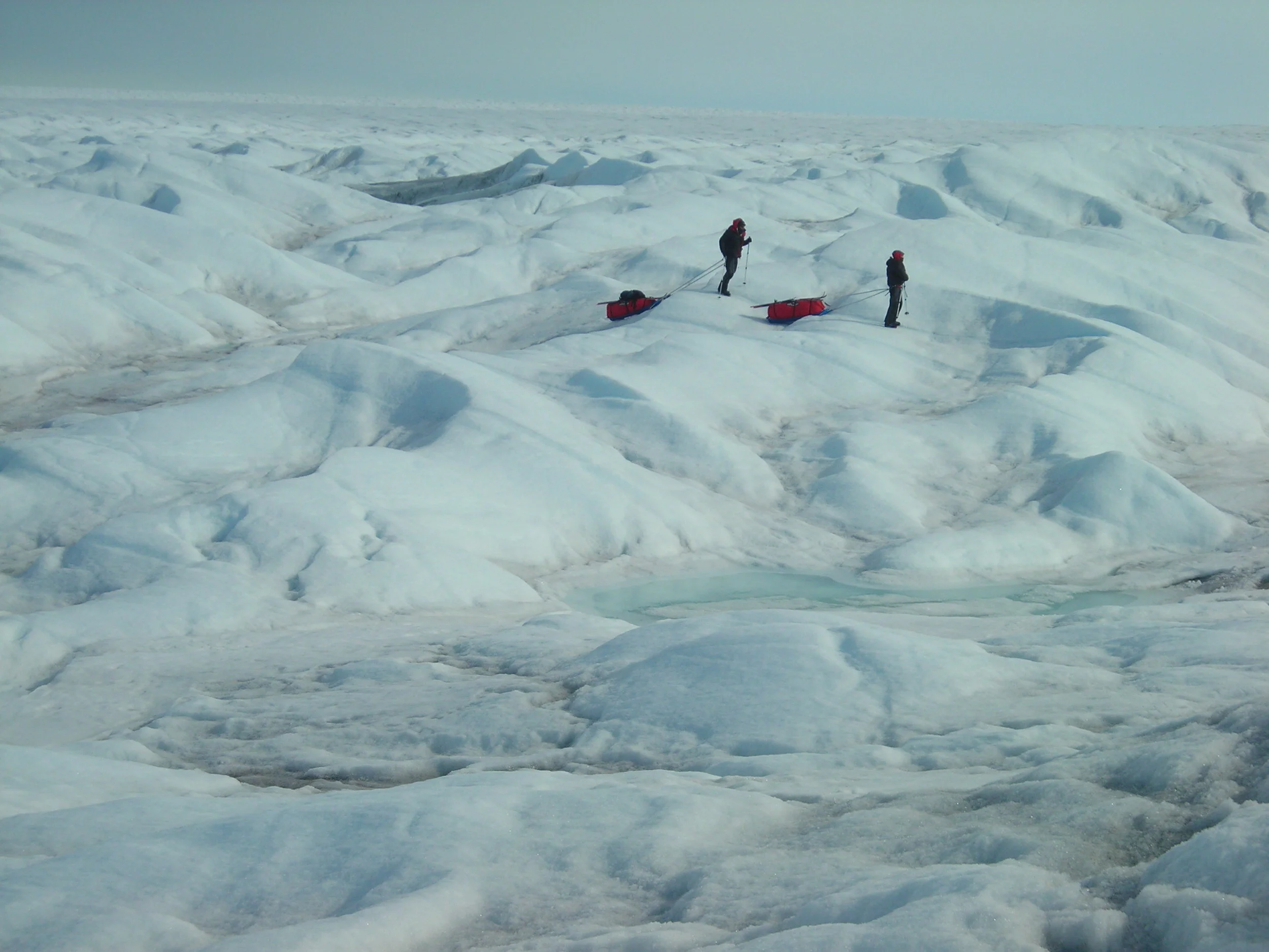 Routefinding on the Greenland ice sheet.JPG