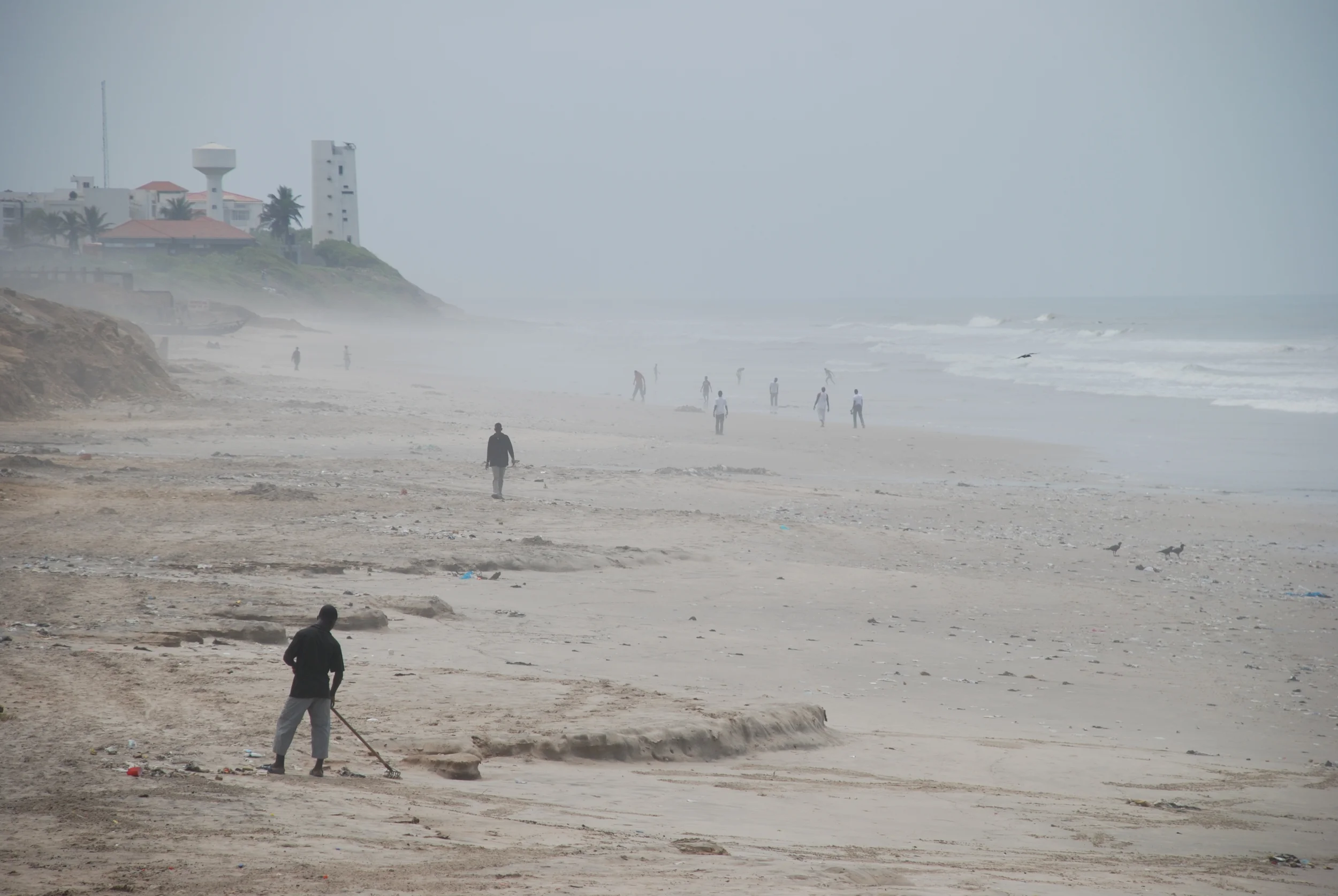 the beach at dawn, accra, ghana.JPG