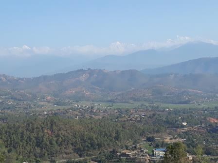 A view of the Himalaya's from Kavre. (March 2018)