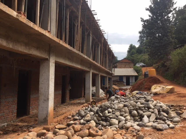 Slowly, schools are under reconstruction. Until they are finished students cram into the classrooms that weren't completely destroyed. These have been deemed safe enough for use, in many cases only just. (November 2017)