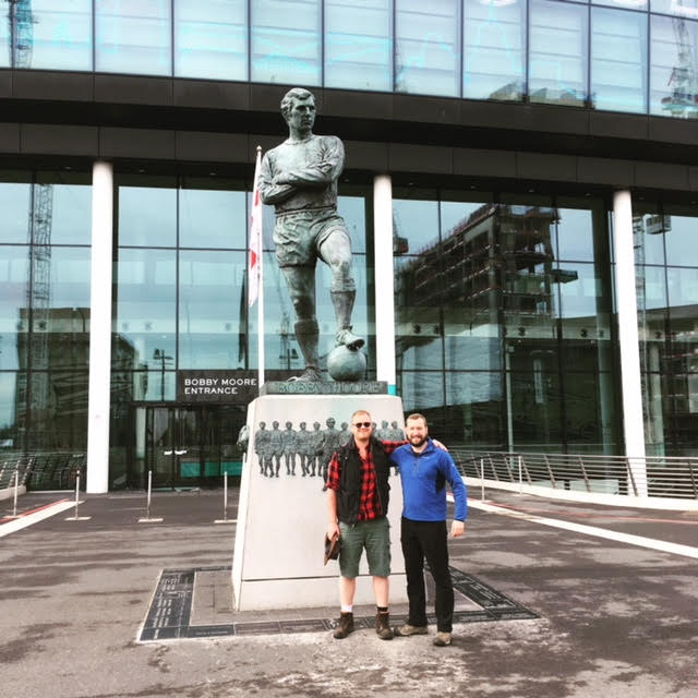 Glyn and Adam at Wembley Stadium