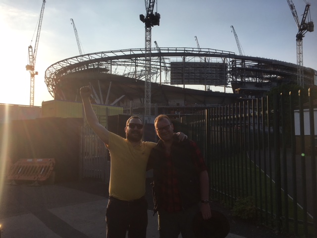 Glyn and Adam at White Hart Lane