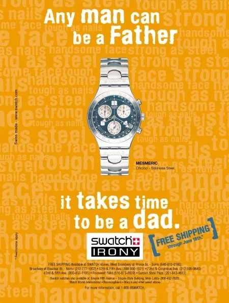 SWATCH IRONY Father's Day Ad