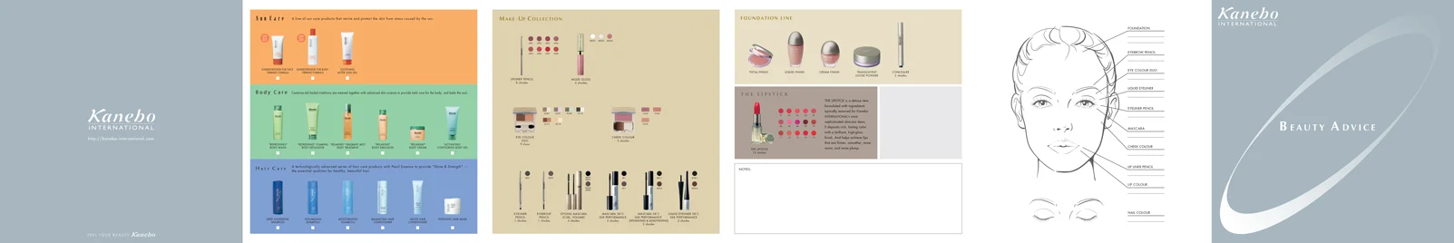 Kanebo Beauty Advice Brochure