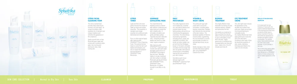 Sphatika Skin Care Brochure - Oily Skin