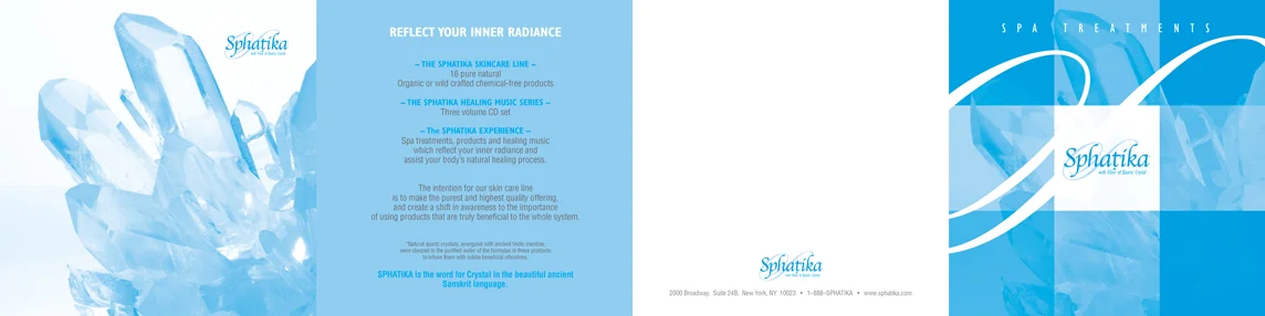 Sphatika Spa Experience Brochure