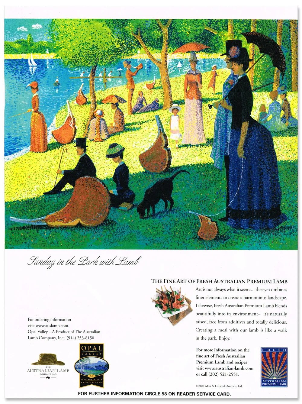 The "Fine Art" of Fresh Australian Premium Lamb Ad