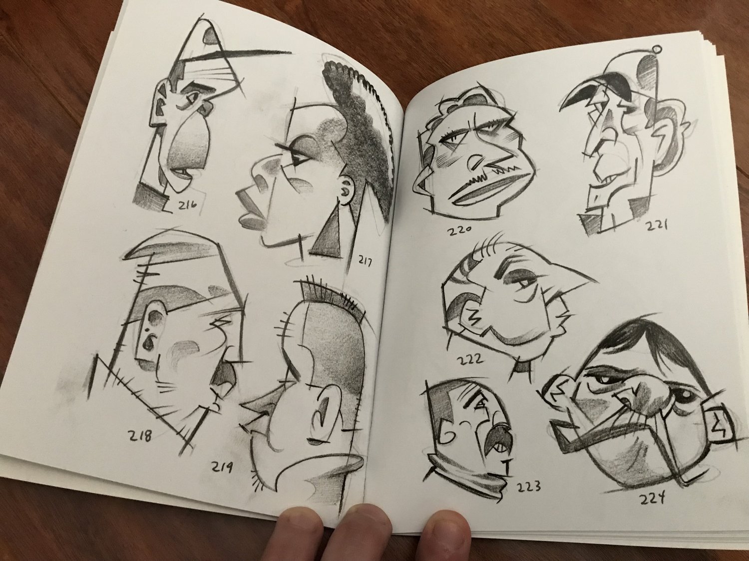 Face Sketchbook, Original Sketches
