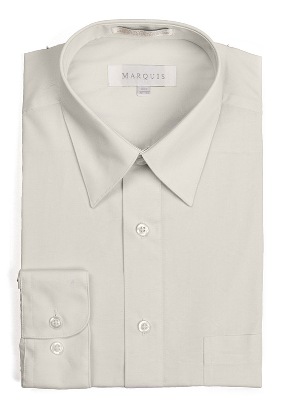 Marquis Men/'s Long Sleeve Regular Fit Dress Shirt
