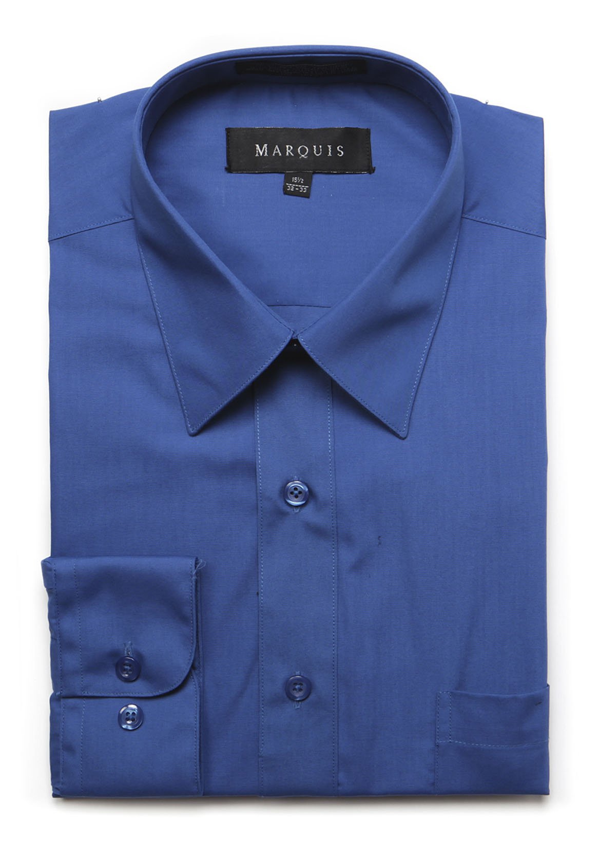 Marquis Men's Short Sleeve Regular Fit Dress Shirt