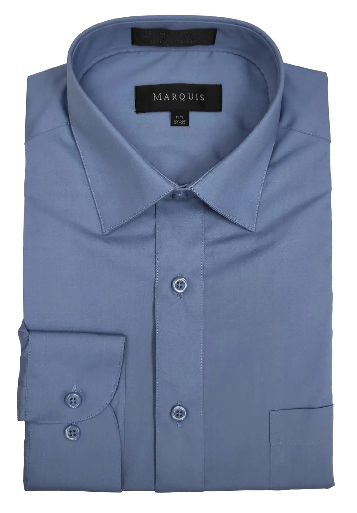 classic fit dress shirts The Essential Solid Black Dress Shirt 17.5 (36/37) / French Cuffs / Black main image 0