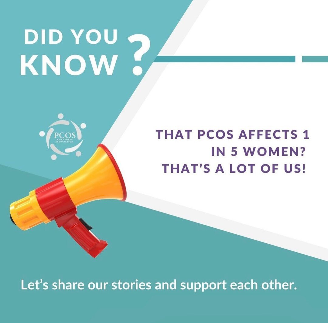 Did you know that it is 1 in 5 women? Share your stories below and connect with others to support! ⬇️

#pcos #pcosawareness #pcoscommunity #cysterhood #pcoscyster #pcosaa