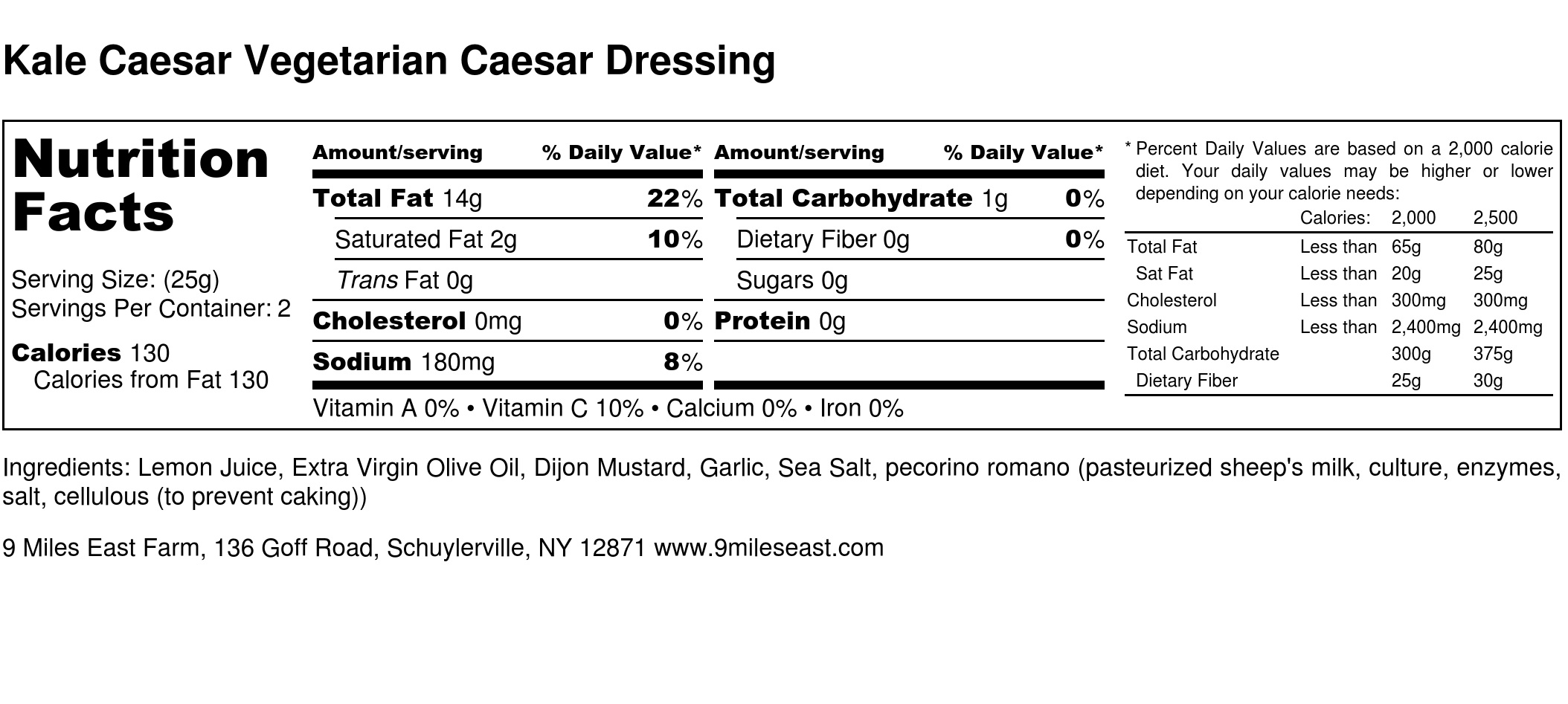 Kale Caesar Vegetarian Caesar Dressing - Nutrition Label.jpg