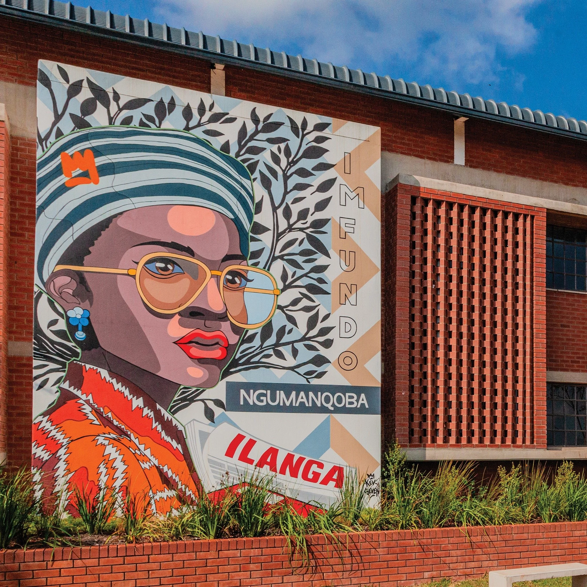 Honoured to be on the cover of the August issue of #LandscapeSA. 

Approached by the @cottononfoundation  in 2019, we passionately embarked on the architectural and landscape architectural renovations to Dr. JL Dube High School. 

Featuring murals fr